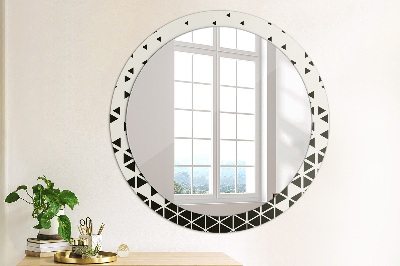 Round mirror decor Abstract geometric