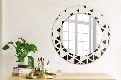 Round mirror decor Abstract geometric