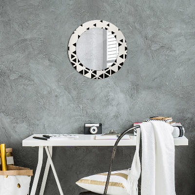 Round mirror decor Abstract geometric