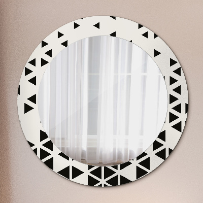 Round mirror decor Abstract geometric