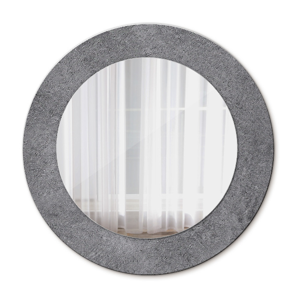 Round mirror decor Concrete texture