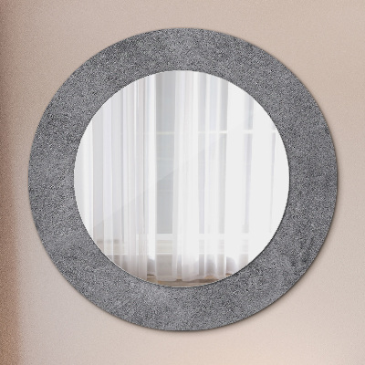 Round mirror decor Concrete texture