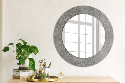 Round mirror decor Concrete texture