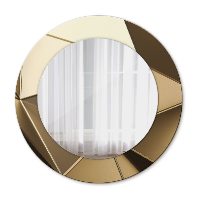 Round decorative wall mirror Modern abstract