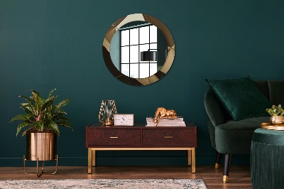 Round decorative wall mirror Modern abstract