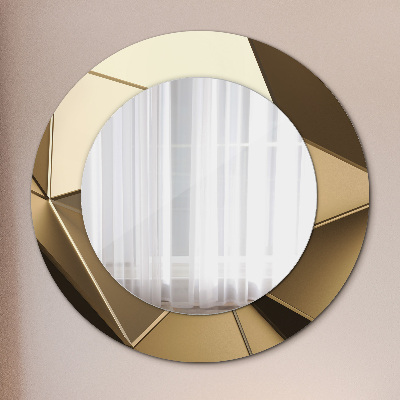 Round decorative wall mirror Modern abstract