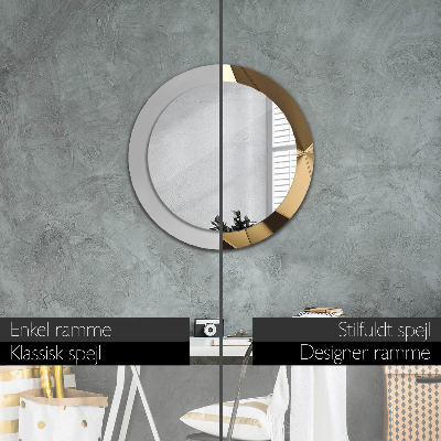 Round decorative wall mirror Modern abstract