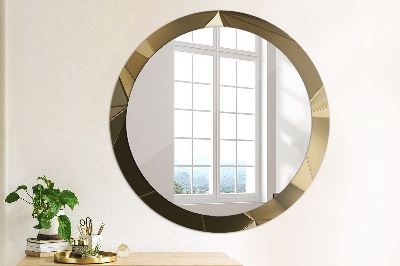 Round decorative wall mirror Modern abstract