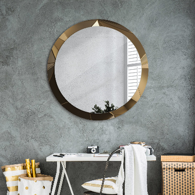 Round decorative wall mirror Modern abstract