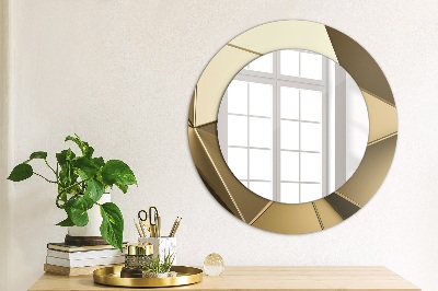 Round decorative wall mirror Modern abstract