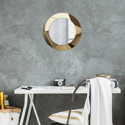 Round decorative wall mirror Modern abstract