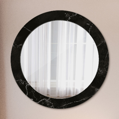 Round decorative wall mirror Marble stone