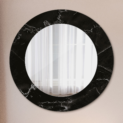 Round decorative wall mirror Marble stone