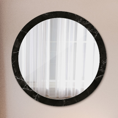 Round decorative wall mirror Marble stone