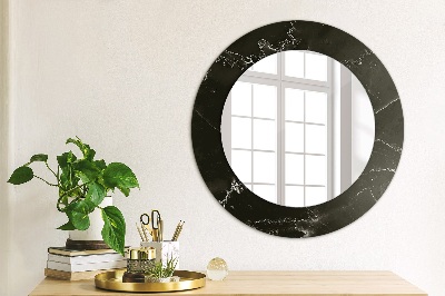 Round decorative wall mirror Marble stone