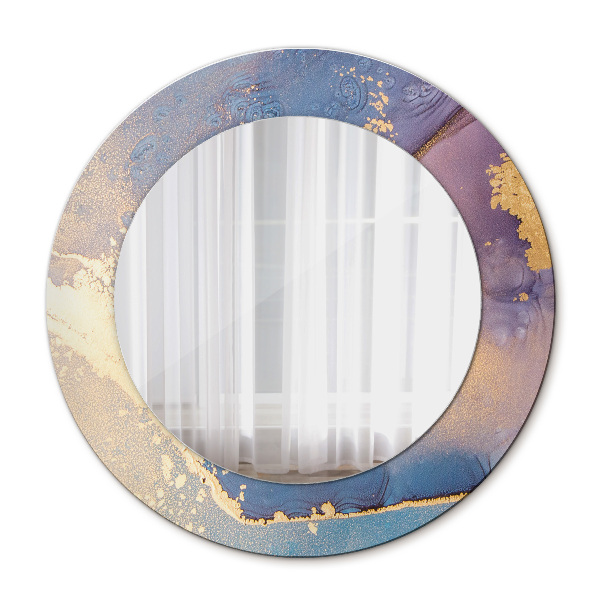 Round mirror decor Marble stone