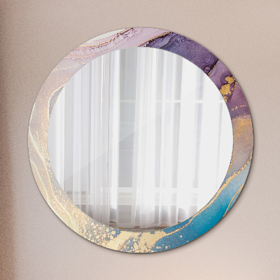 Round mirror decor Marble stone