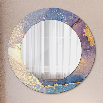 Round mirror decor Marble stone