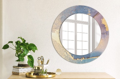 Round mirror decor Marble stone