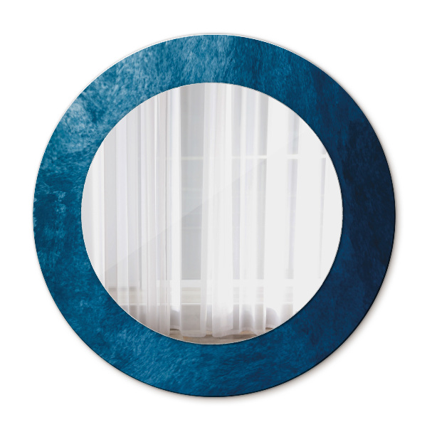 Round mirror printed frame Abstract art