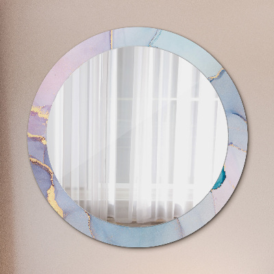 Round mirror decor Abstract fluid