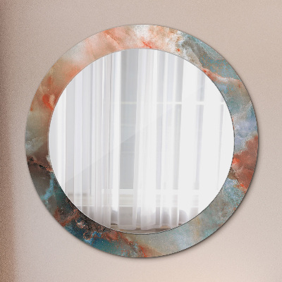 Round decorative wall mirror Onyx marbles