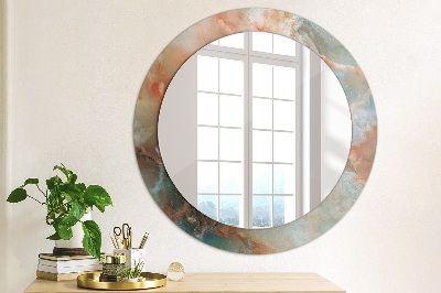 Round decorative wall mirror Onyx marbles