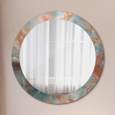 Round decorative wall mirror Onyx marbles