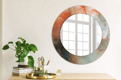 Round decorative wall mirror Onyx marbles