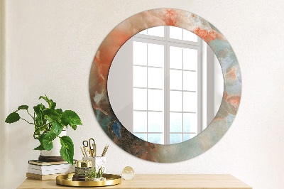 Round decorative wall mirror Onyx marbles