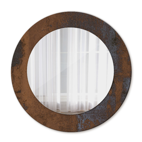 Round decorative wall mirror Metallic rustic