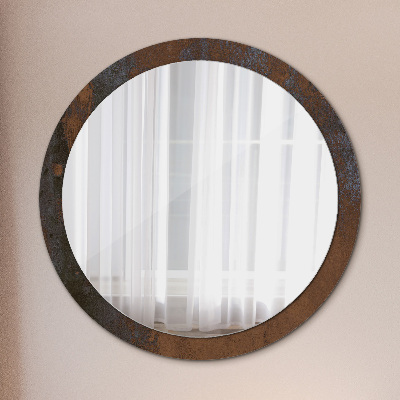 Round decorative wall mirror Metallic rustic