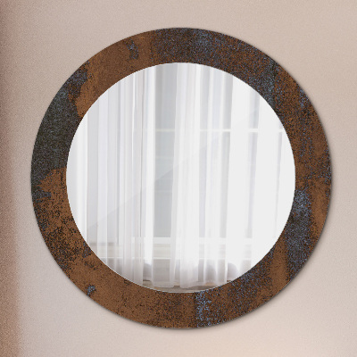 Round decorative wall mirror Metallic rustic