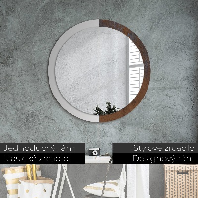 Round decorative wall mirror Metallic rustic