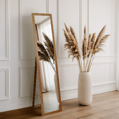 Standing mirror in oak color 36x156 cm