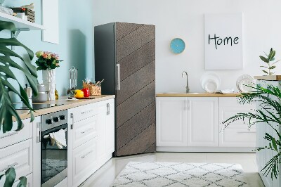 Decoration fridge cover Brown parquet