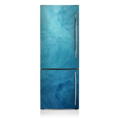 Decoration fridge cover Blue waves