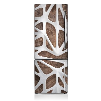 Decoration fridge cover Abstract wood
