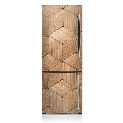 Decoration fridge cover A wicker basket