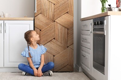 Decoration fridge cover A wicker basket