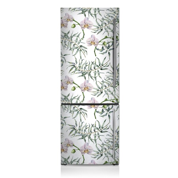 Magnetic fridge cover Pink orchids