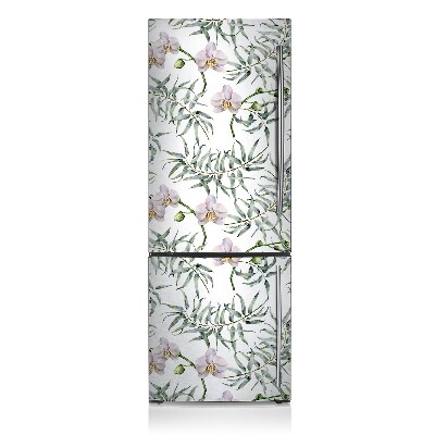 Magnetic fridge cover Pink orchids