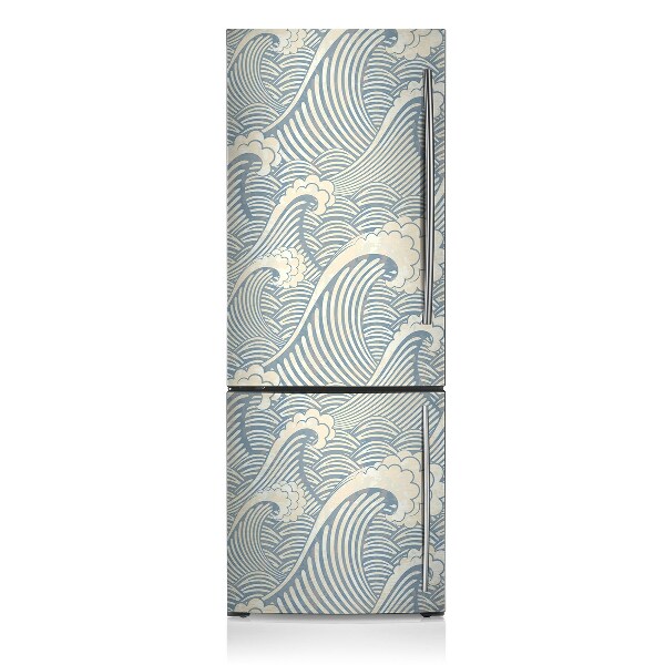 Decoration fridge cover Ocean waves