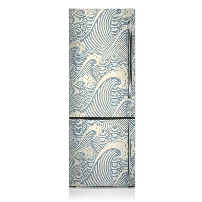 Decoration fridge cover Ocean waves