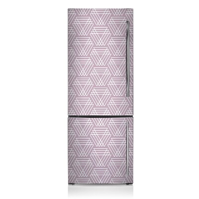 Magnetic fridge cover Pink triangles