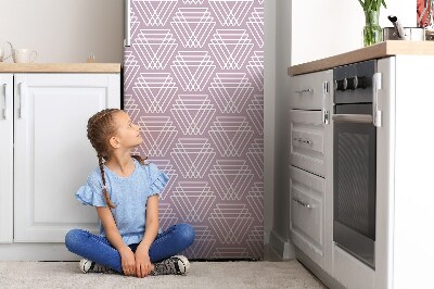 Magnetic fridge cover Pink triangles