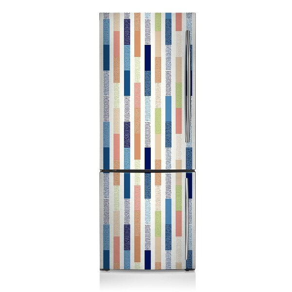 Decoration fridge cover Colorful stripes