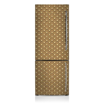 Decoration fridge cover Golden retro pattern