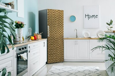 Decoration fridge cover Golden retro pattern