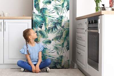 Magnetic fridge cover Falling leaves